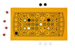 Stellar Factory The Royal Game of UR close-up shows sturdy pieces for longevity.