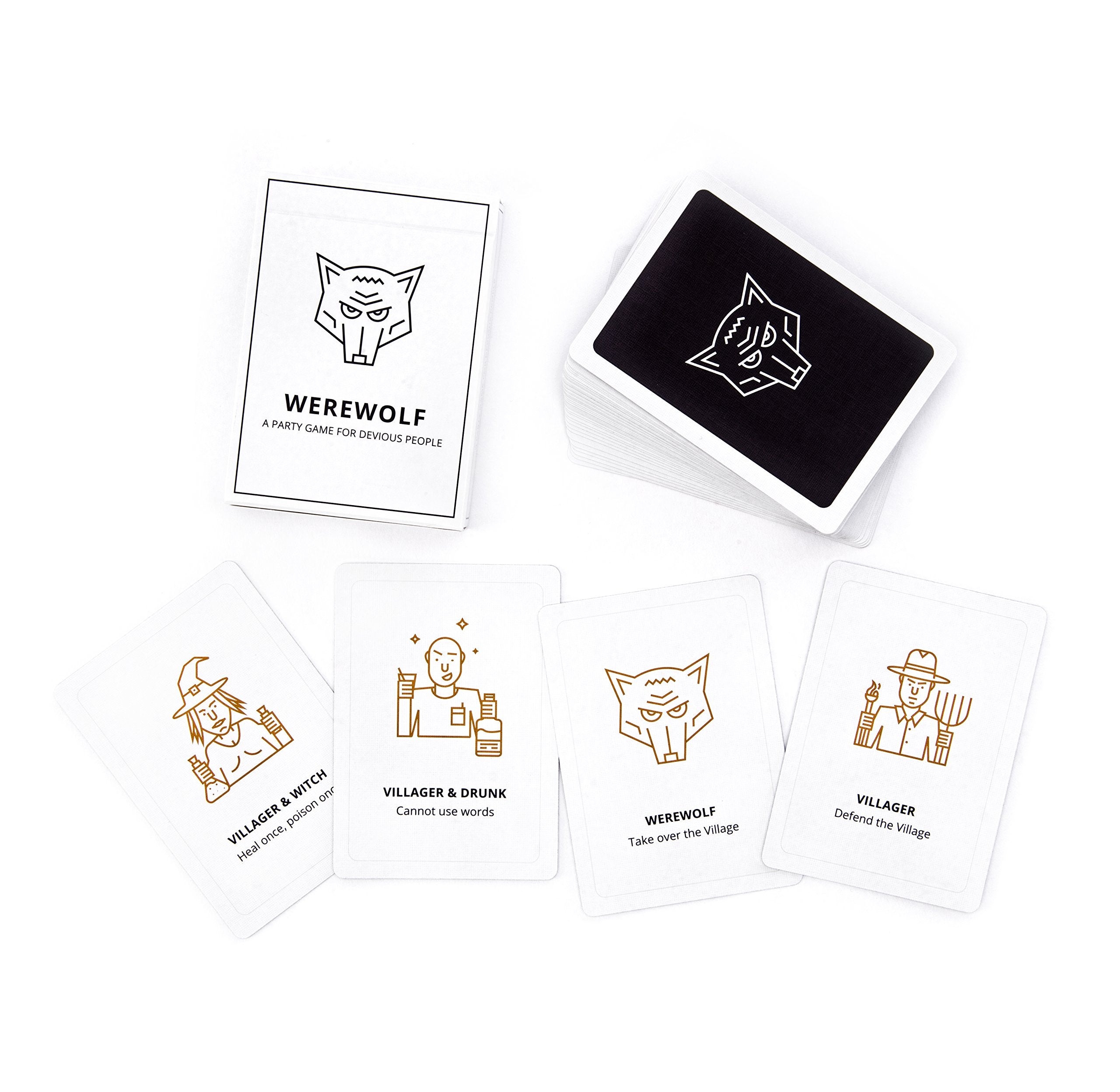 Stellar Factory Werewolf cards designed for dramatic nightly reveals
