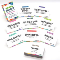 Stellarsol Korean flashcards everyday situations image guides practical conversations in daily life