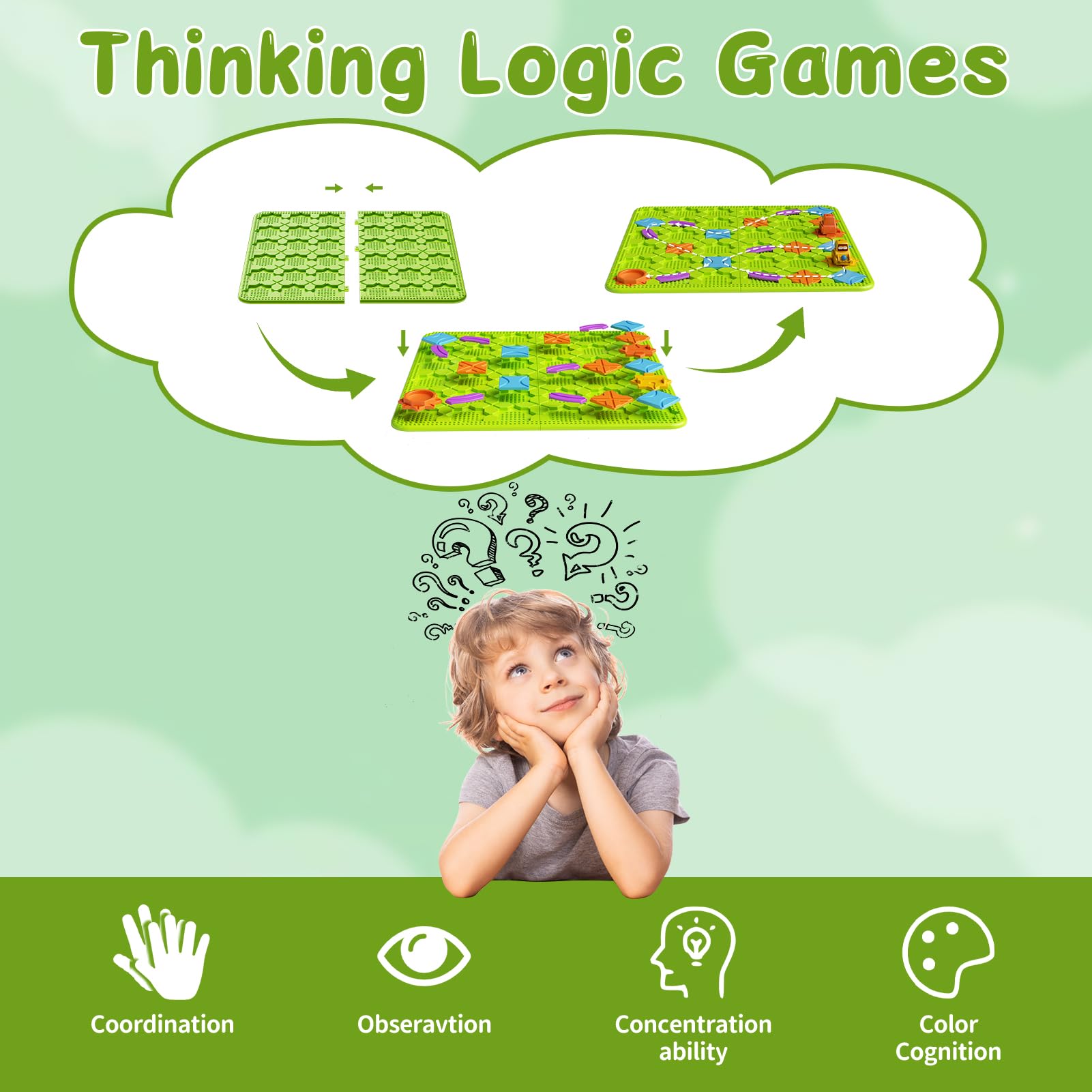 STEM MATCH adjustable difficulty levels to grow with your child's learning.