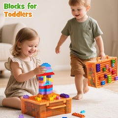 Blocks compatible with major sets extend play with familiar pieces.
