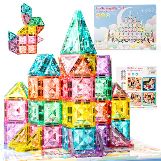 STEM MATCH Diamond Tiles: castle design for imaginative building and color recognition