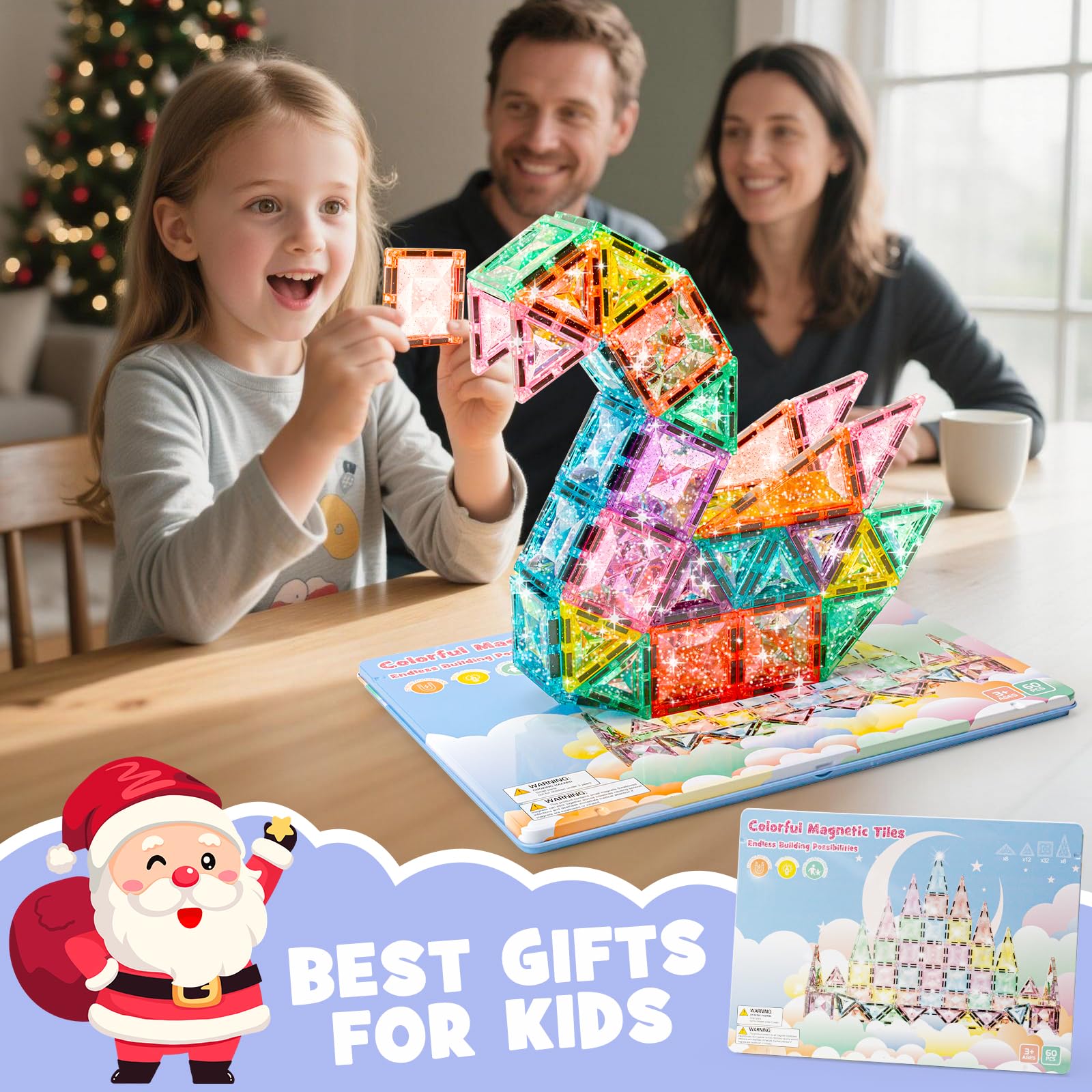 STEM MATCH Diamond Tiles: magnetic tiles support early STEM learning and imaginative construction