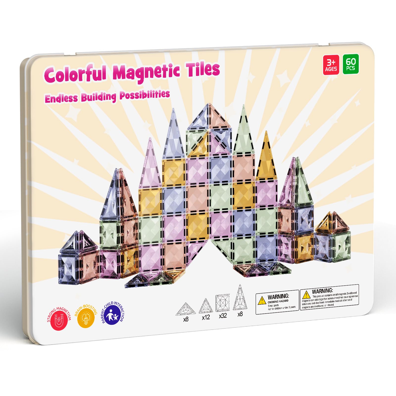 Stem Match colorful components store neatly in the provided box.