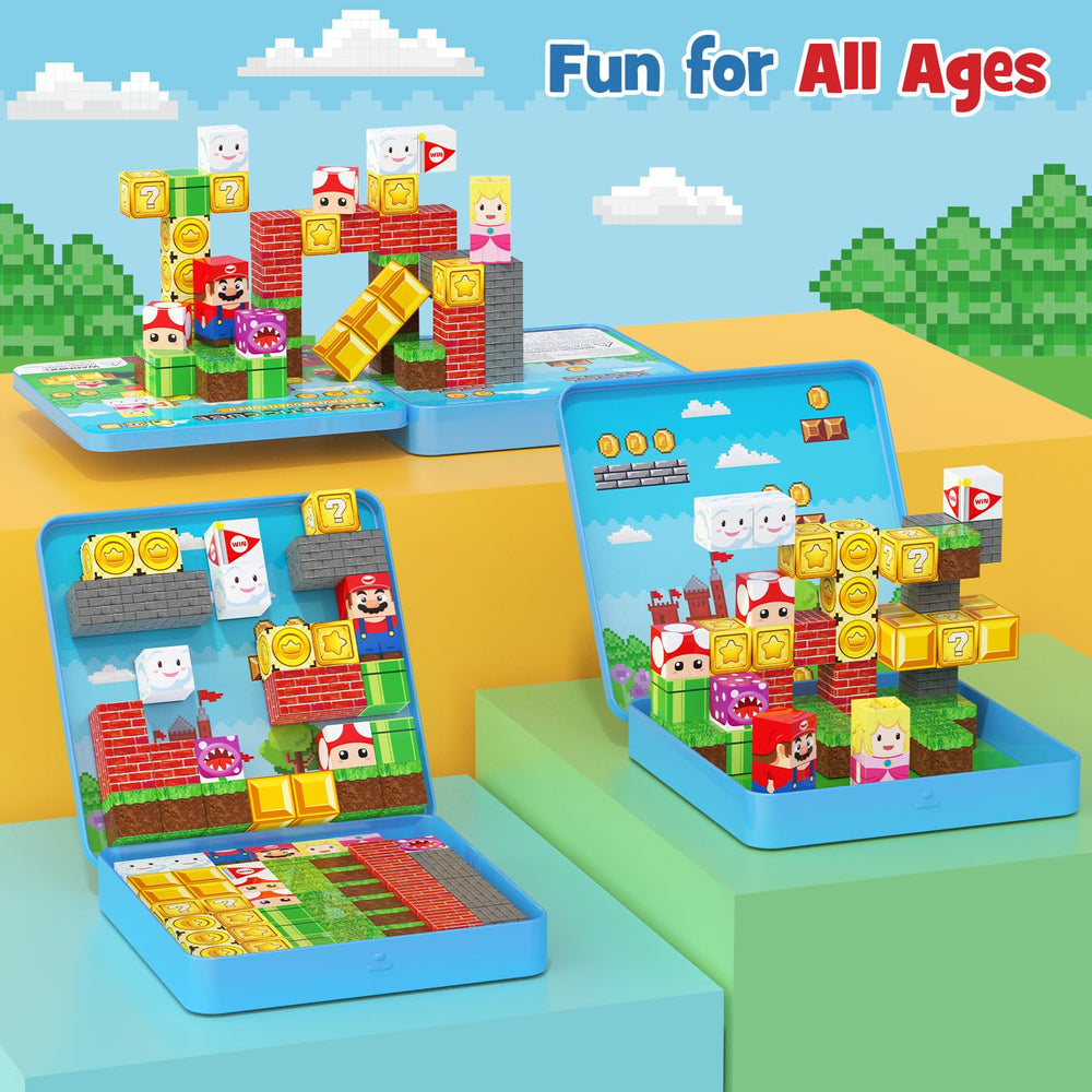 STEM MATCH magnetic blocks rustle softly, attracting toddler attention