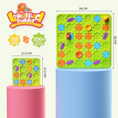 STEM MATCH puzzle pieces enabling 200 challenges for progressive cognitive development.