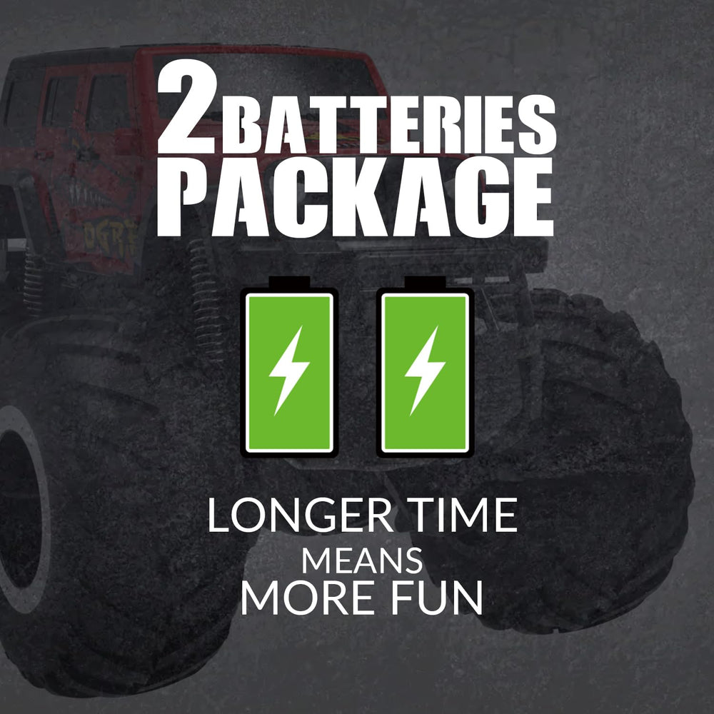 STEMTRON Amphibious RC Car lithium battery photo hints longer playtime