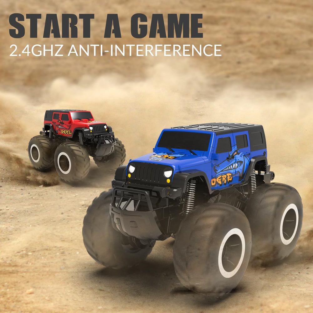STEMTRON Amphibious RC Car two batteries view highlighting extended playtime