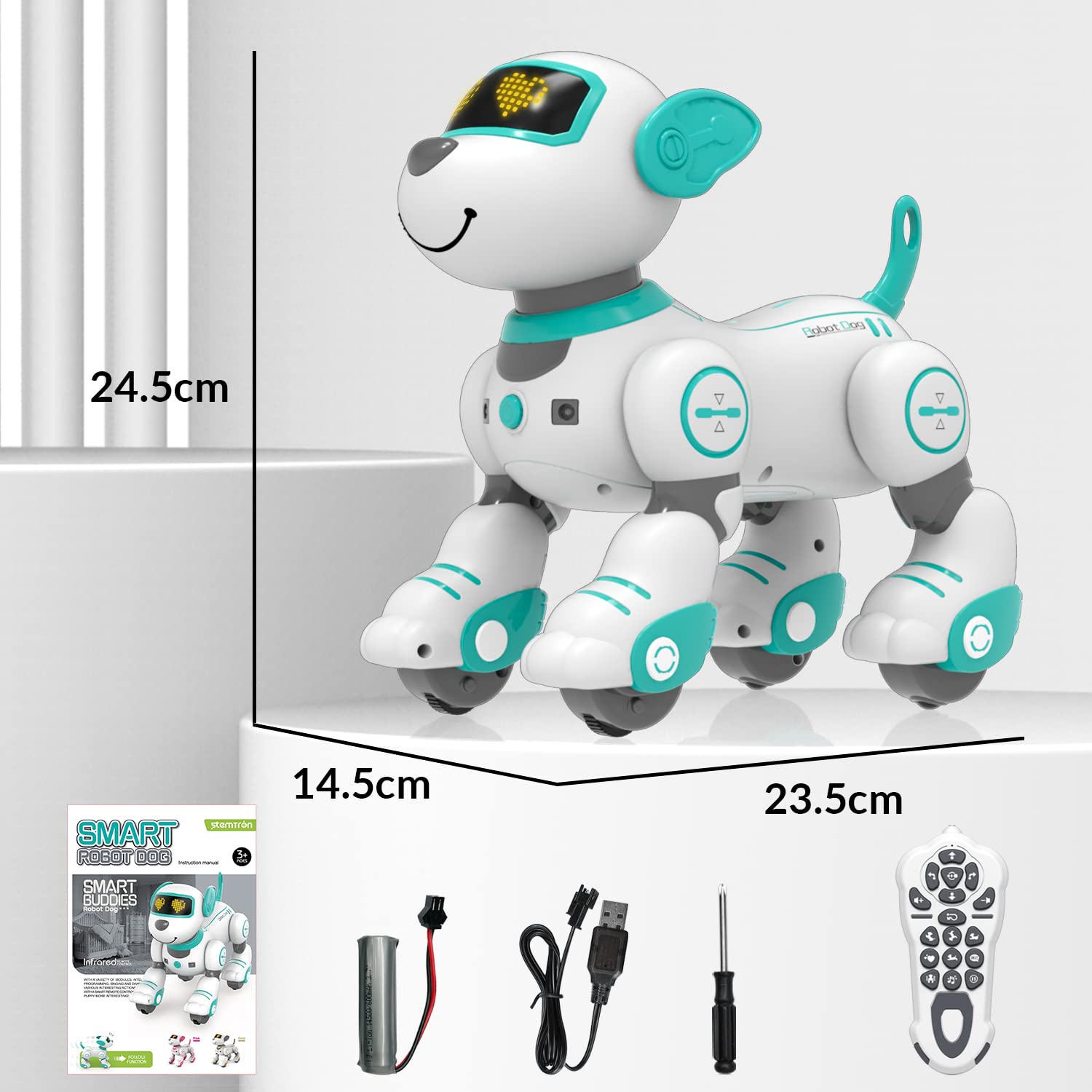 STEMTRON interactive play sessions with the robotic pet in family setting