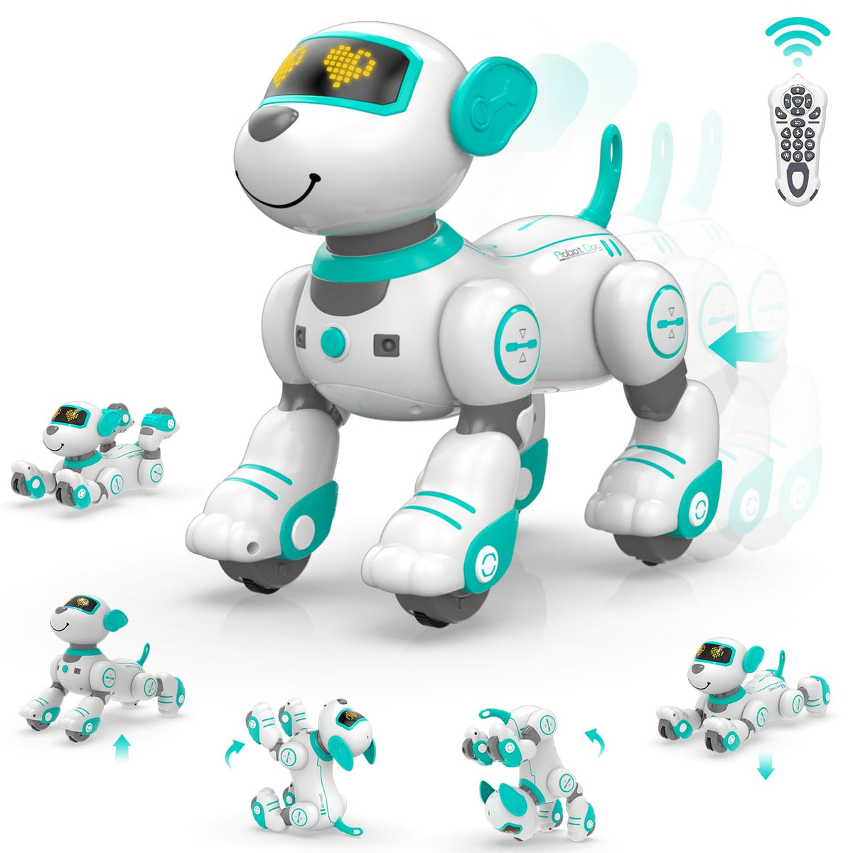 STEMTRON programmable remote-controlled robotic pet dog for interactive playtime