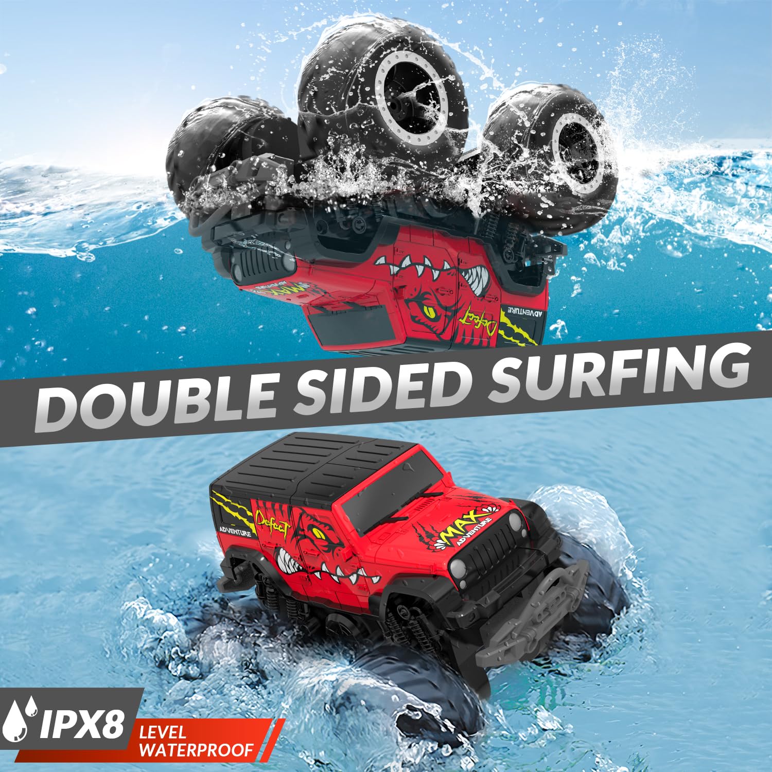 STEMTRON Dual-motor RC Car performs 360° spins for dynamic stunts.
