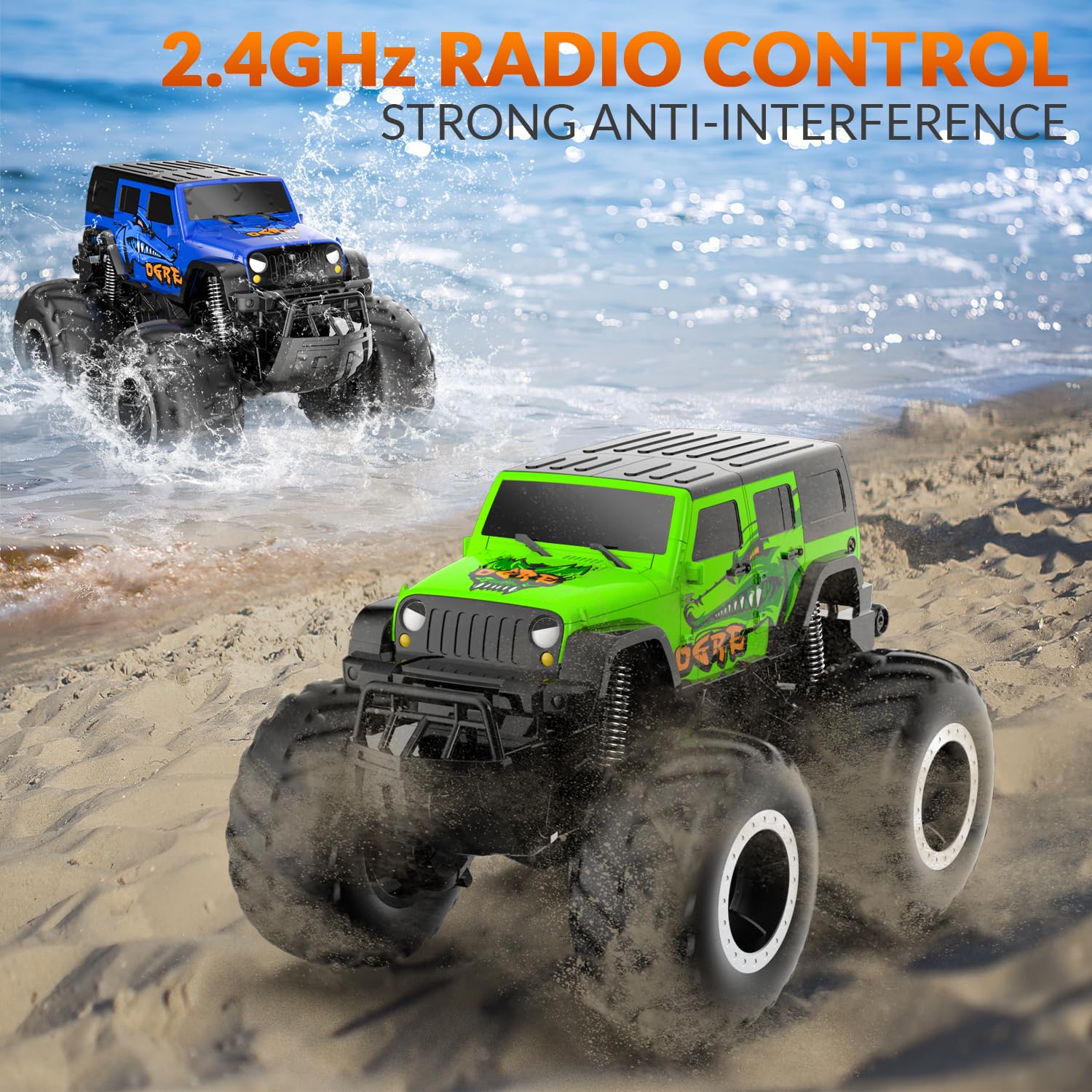 STEMTRON RC Car remote range up to 20 meters for expansive play.