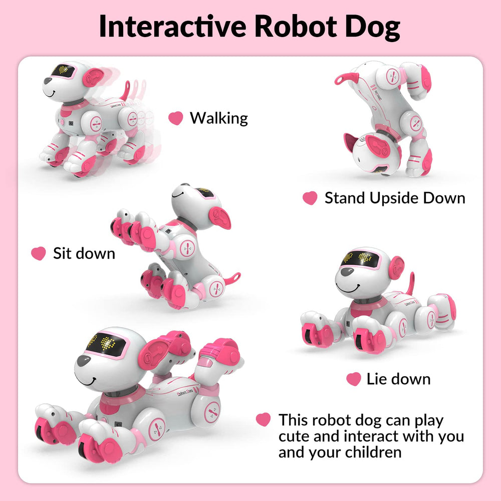 STEMTRON robot cat touch-sensing close-up showing responsive interaction.