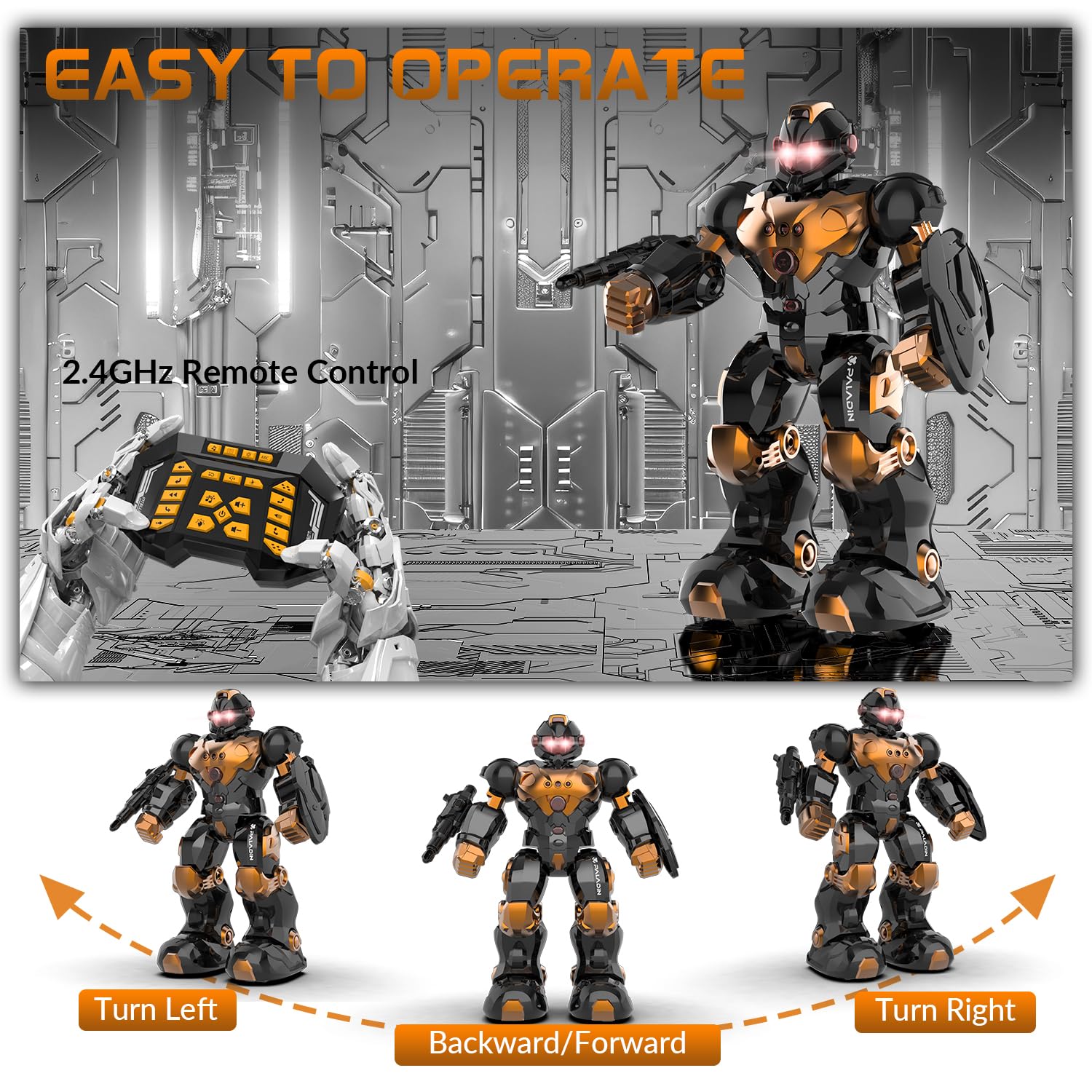 STEMTRON cool design with machine-gun shield boosts imaginative, immersive play.