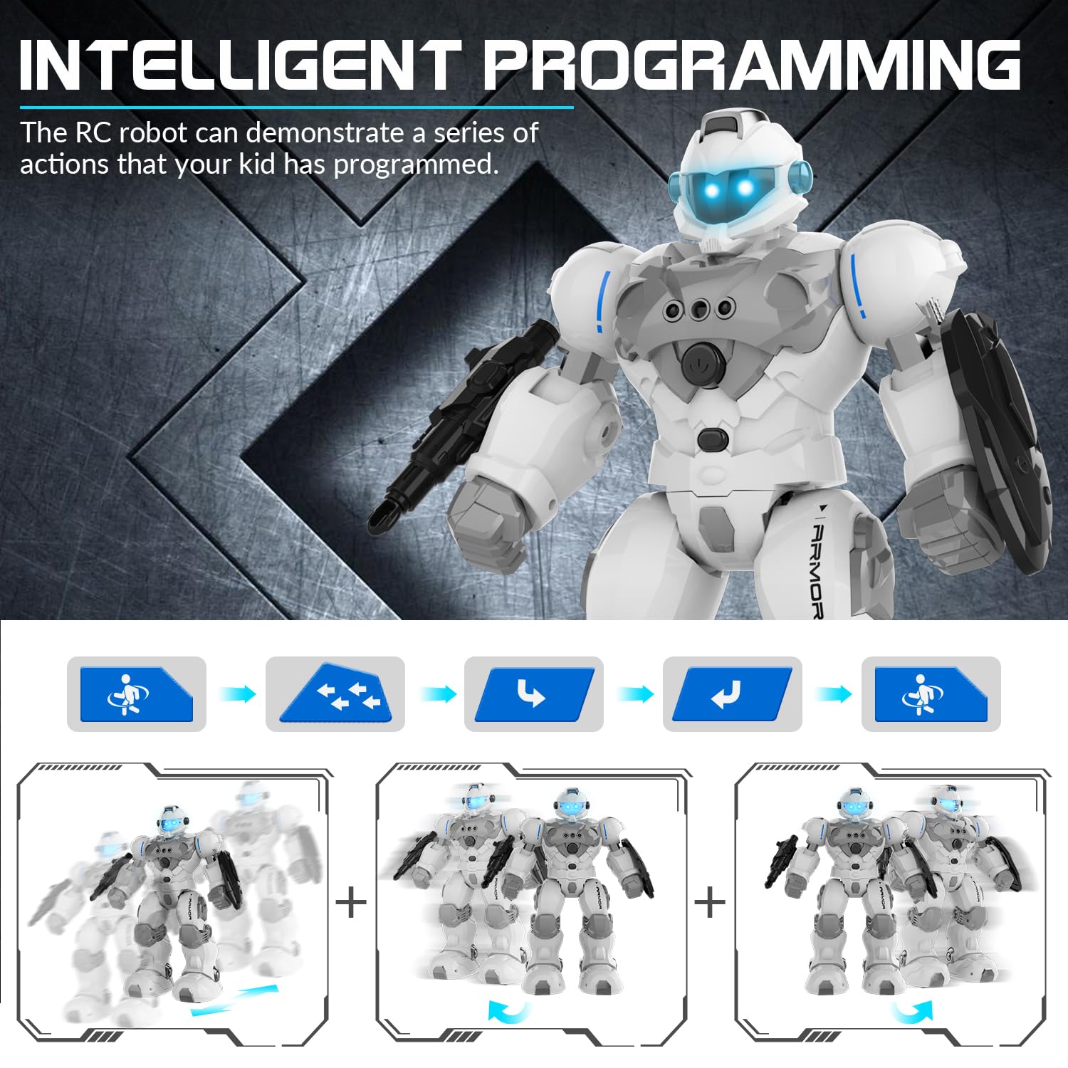 Stemtron robot toy gesture sensing for intuitive interaction