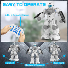 Stemtron robot toy LED eyes change color for captivating visuals