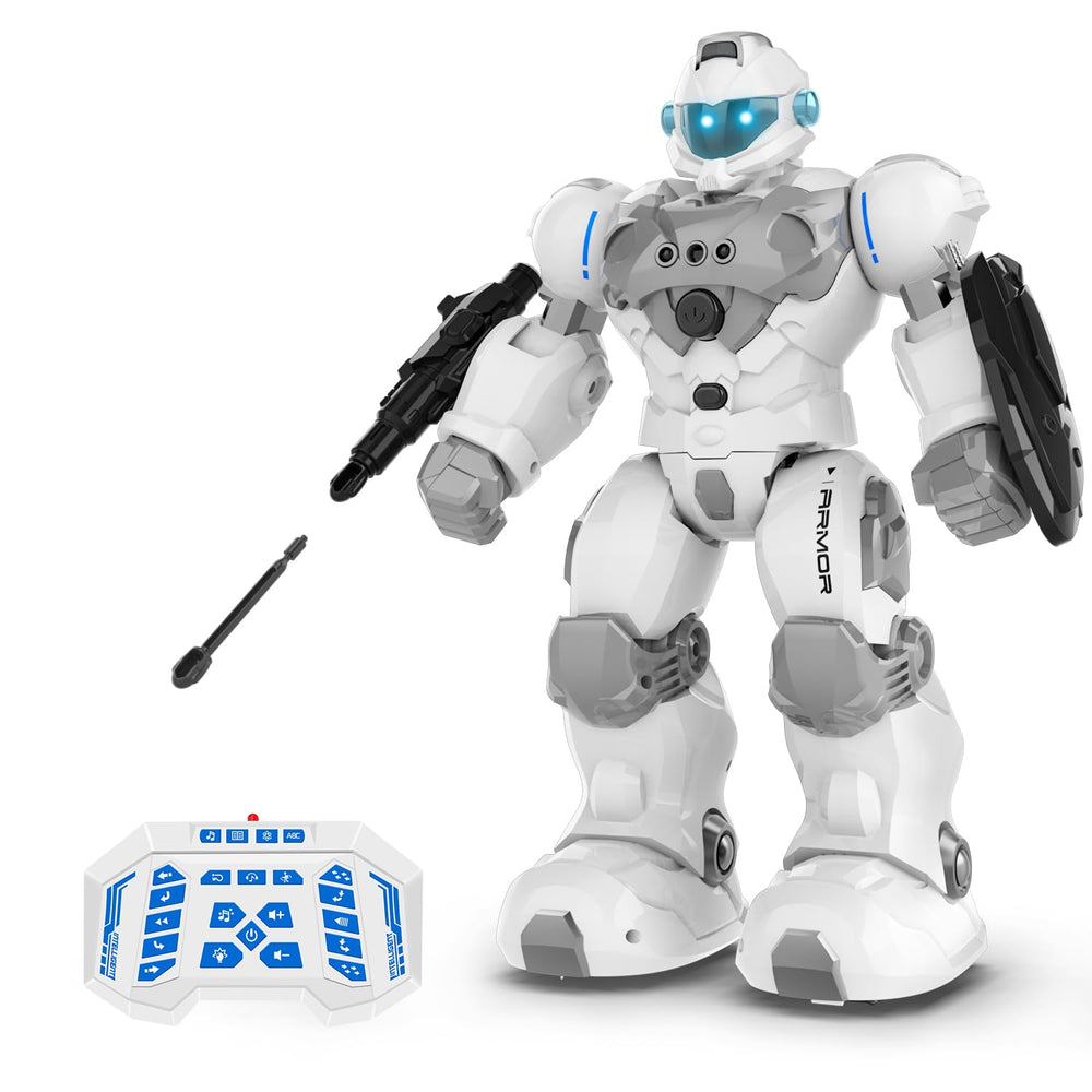 Stemtron robot toy with remote control for interactive play