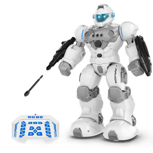Stemtron robot toy with remote control for interactive play