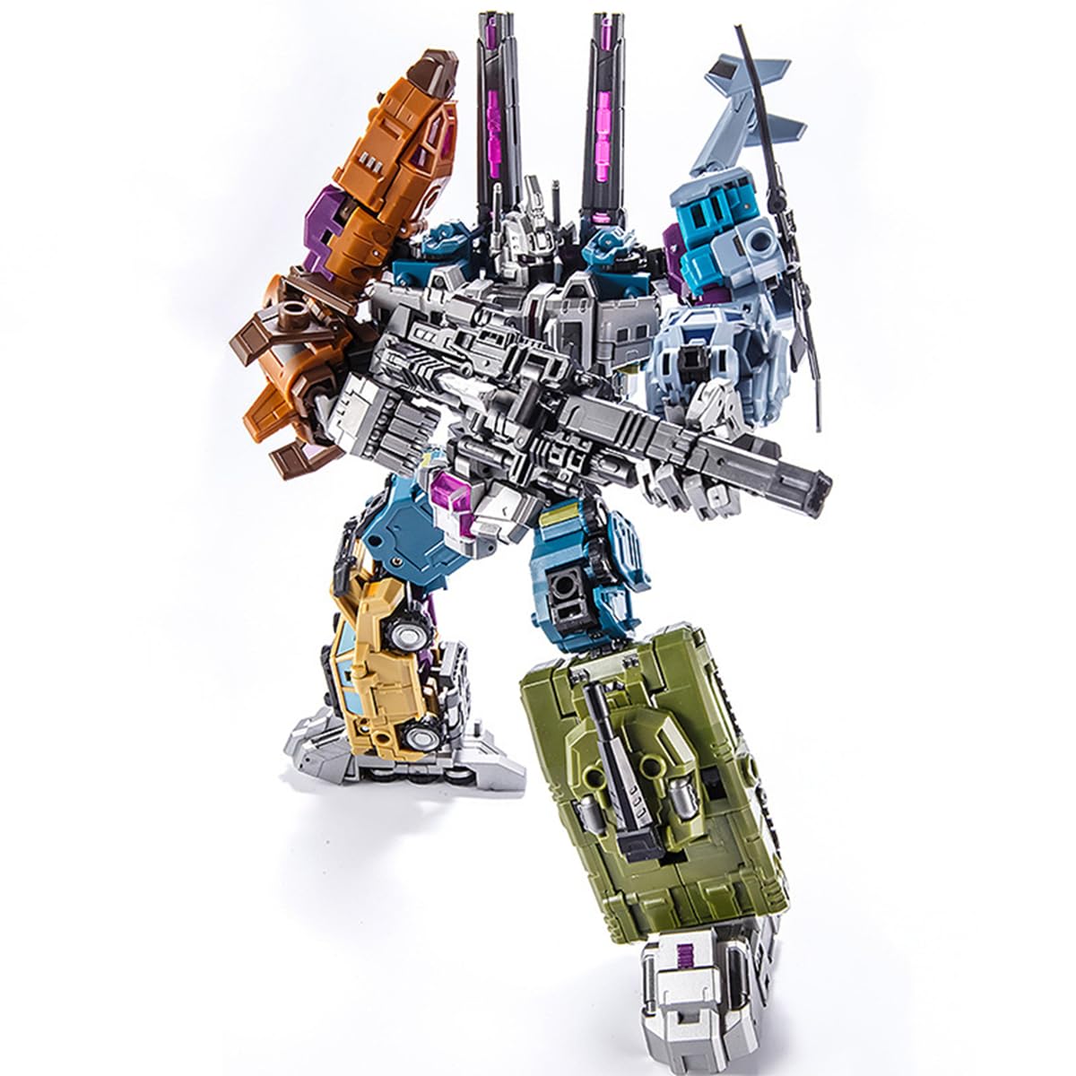 STENBEIGO five figures display in separate modes before combining.