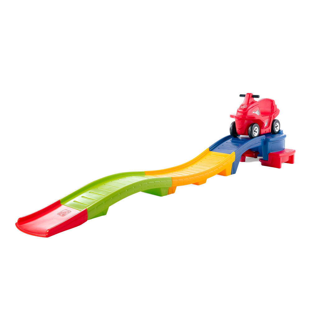 Step2 front view of roller coaster set shows full fun and safety