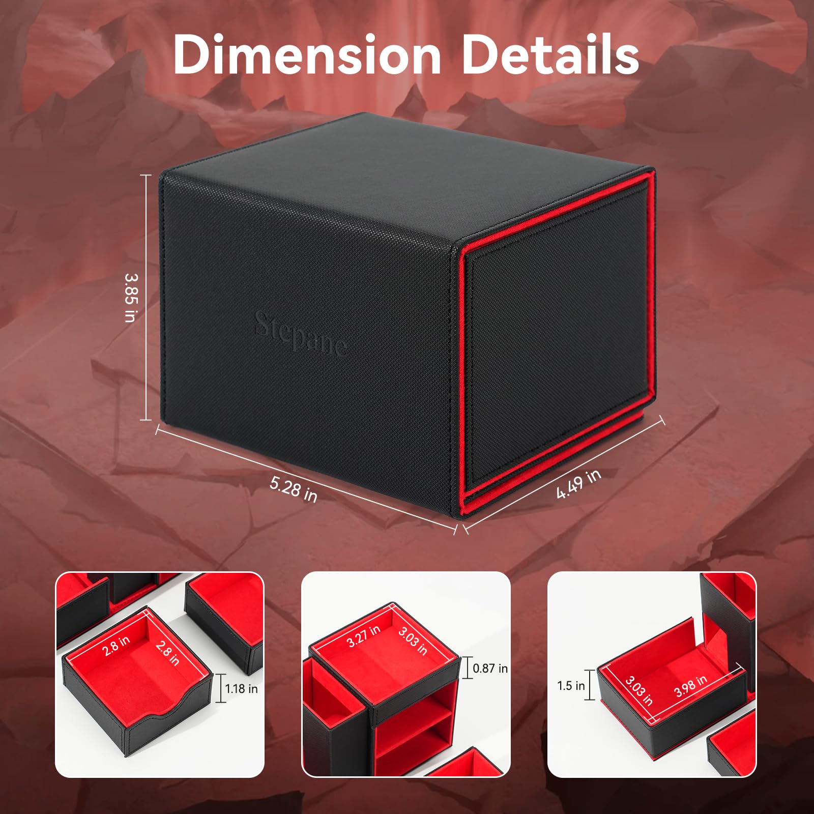 Stepane 3-in-1 dice box fits RPG setups at home or on the go