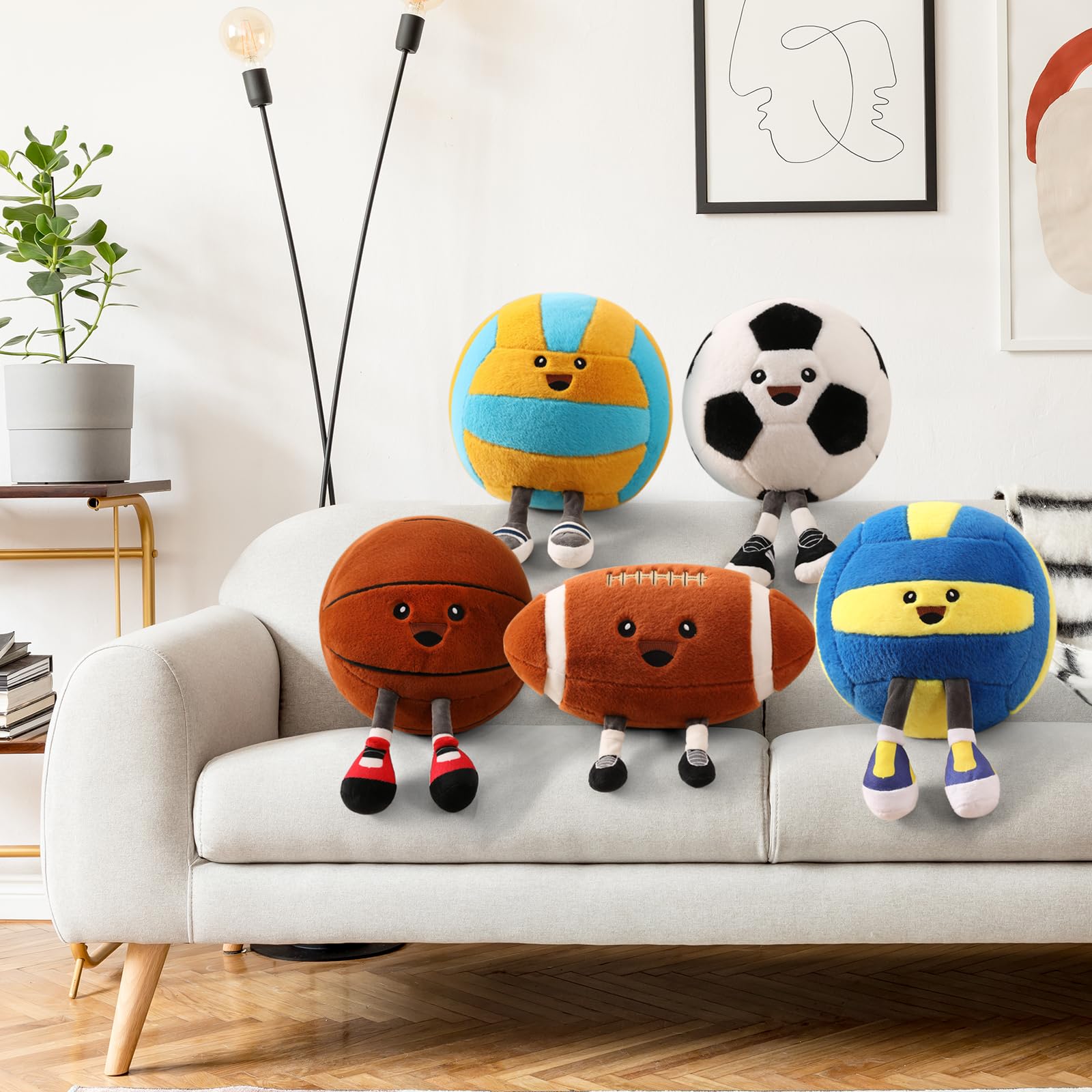 Stepxi throw pillow soccer ball doubles as a cuddle companion