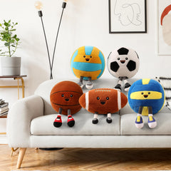 Stepxi throw pillow soccer ball doubles as a cuddle companion