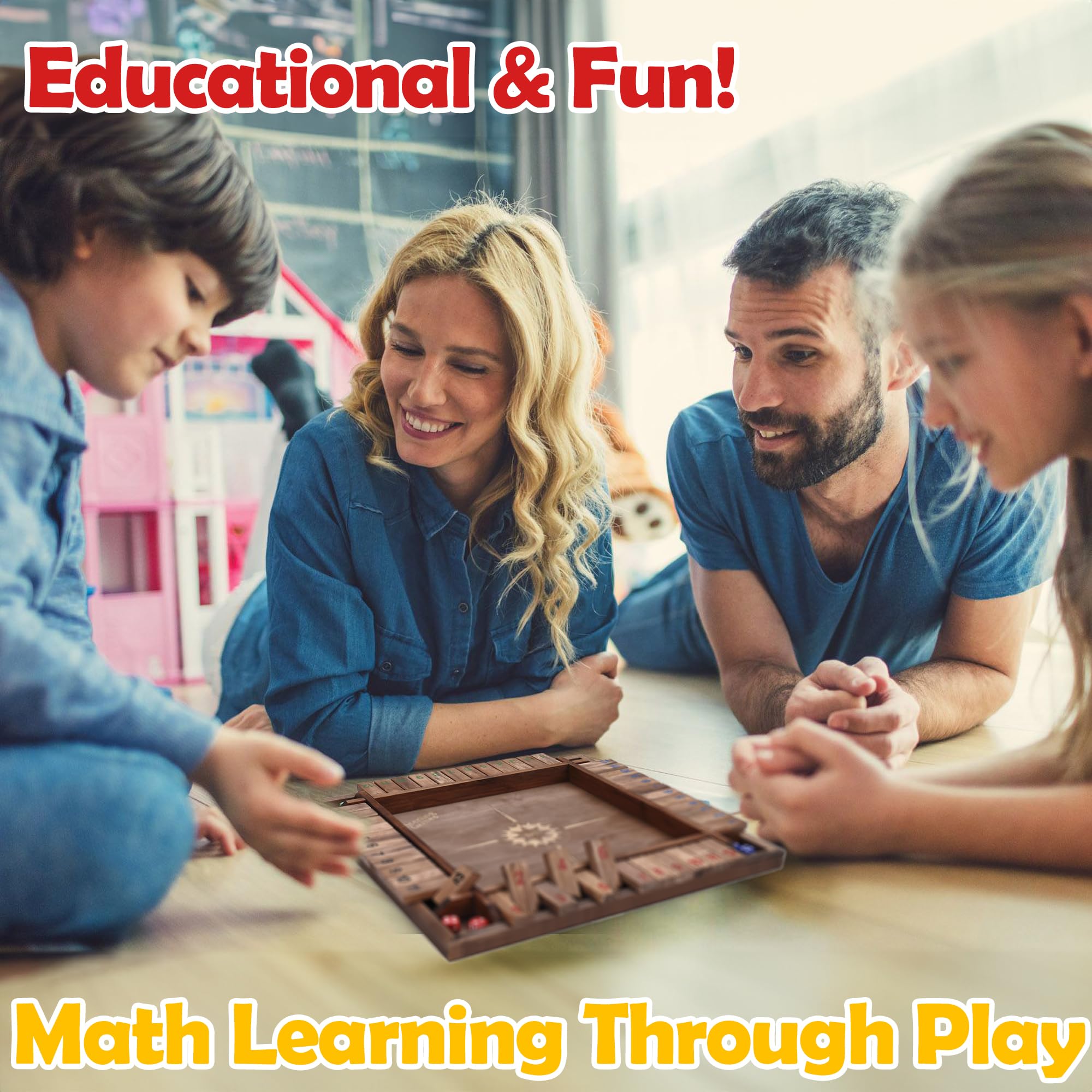 STERLING Shut the Box setup for 4 players enabling social gameplay and quick rounds.