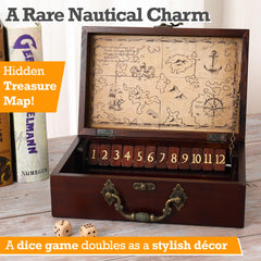 STERLING Carved compass lid detail highlighting craftsmanship and nautical charm.