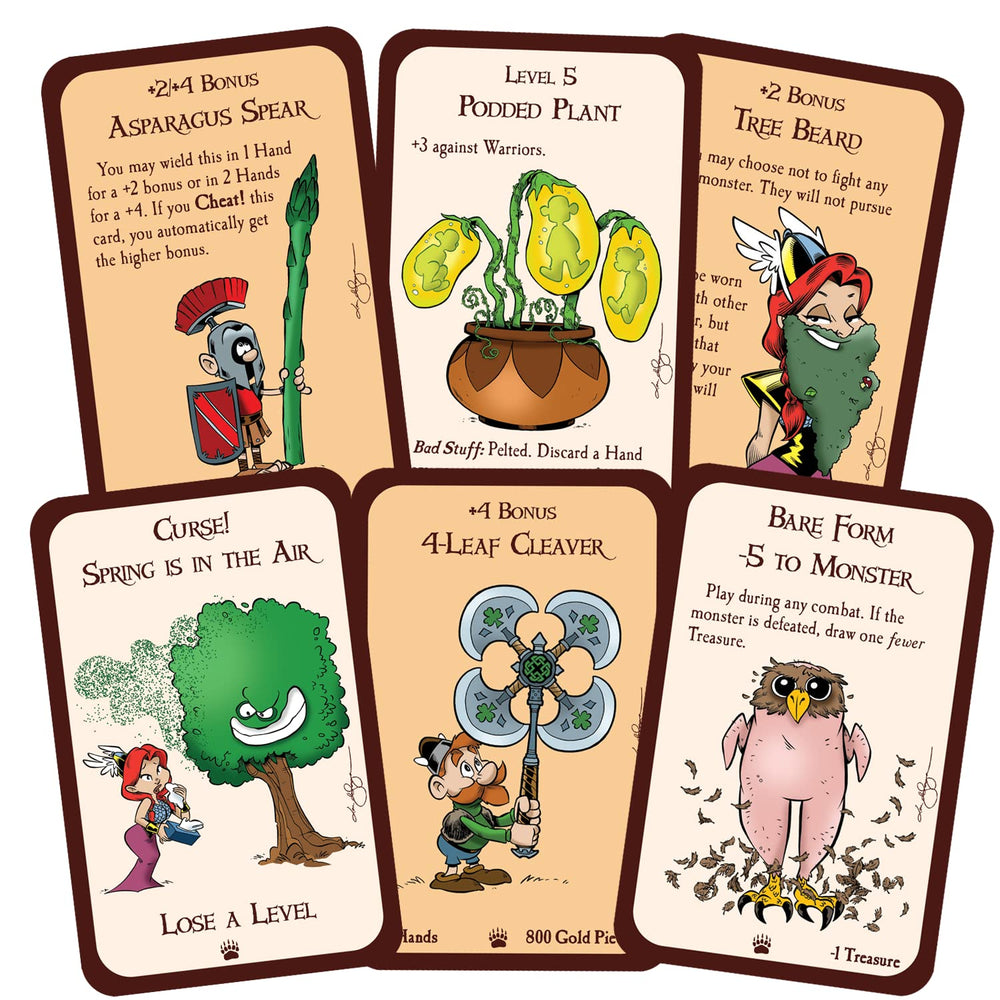 Steve Jackson Games Munchkin Druids table setup for casual, social play sessions