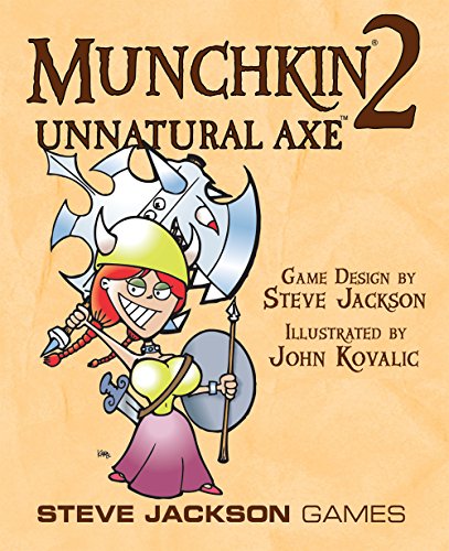Steve Jackson Games Munchkin 2: Unnatural Axe Orc illustration heightens fantasy vibes for quick rounds
