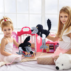 Cuddle-ready Steve and Maggie plush is a cozy companion for all ages.