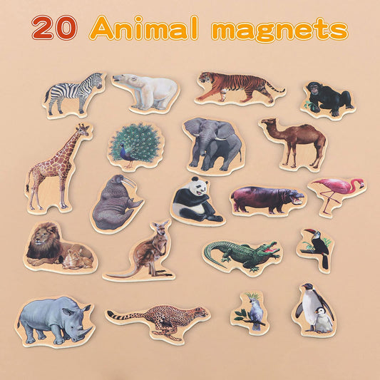 Steventoys wooden toddler magnets offering durable, safe play for early animal recognition