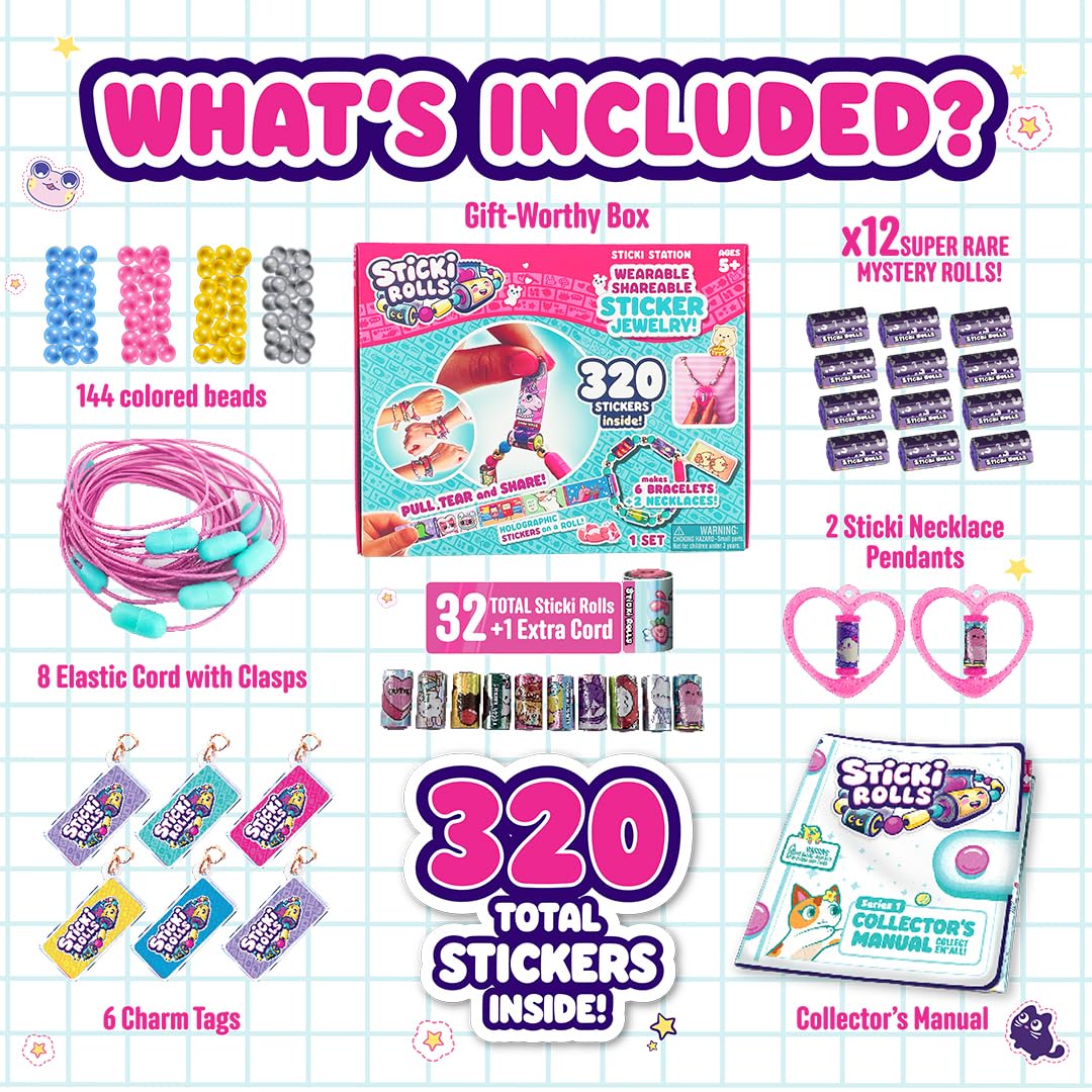 STICKI ROLLS holographic stickers are restickable and leave no residue