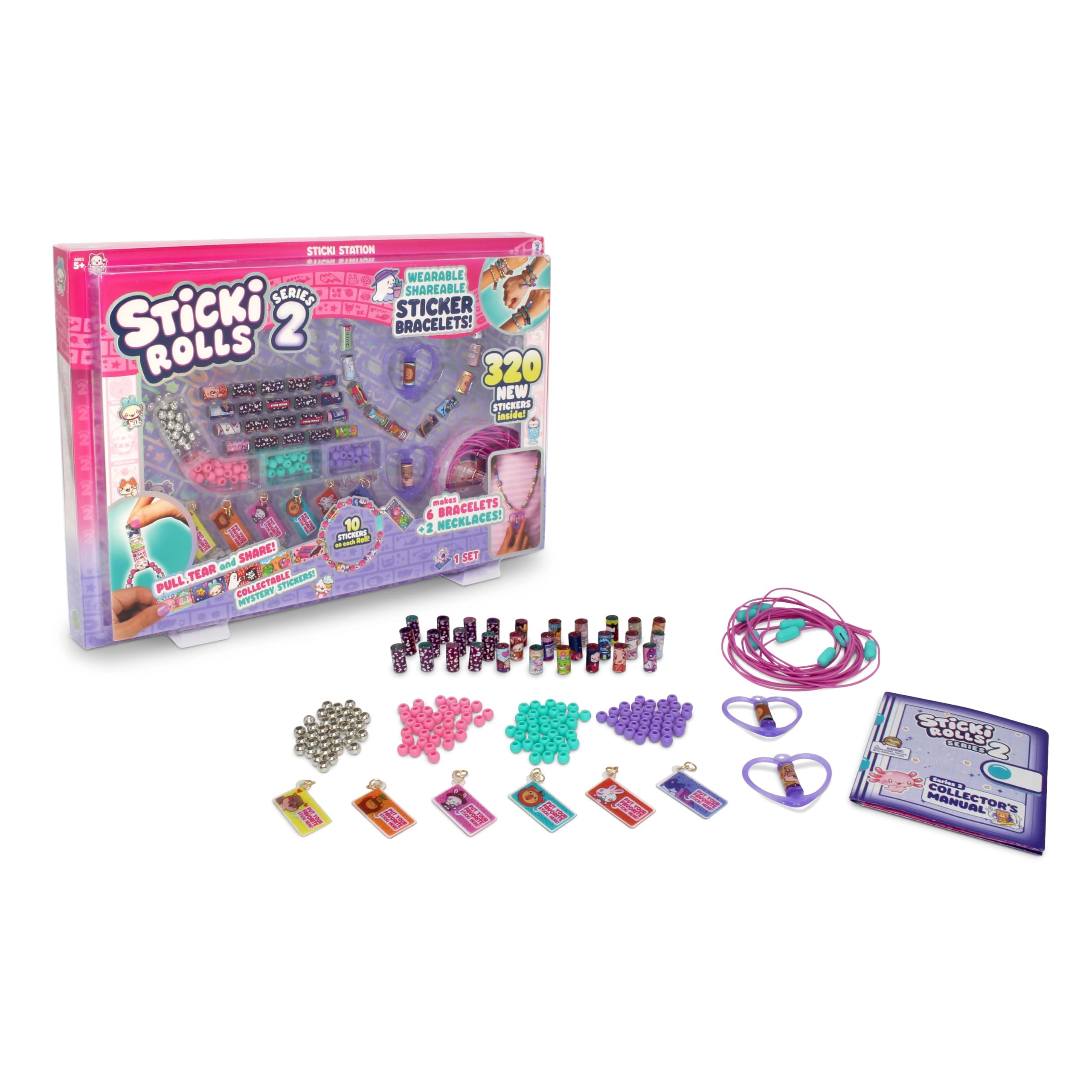 STICKI ROLLS Sticki Station S2 display of 320 stickers for personalization