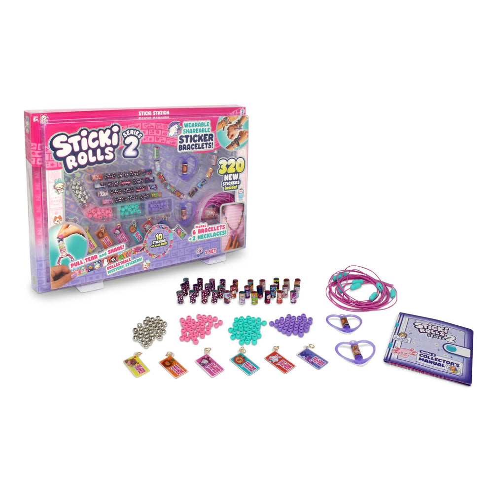 STICKI ROLLS Sticki Station S2 display of 320 stickers for personalization