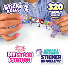 STICKI ROLLS Sticki Station S2 necklace pendants enable sticker dispensing