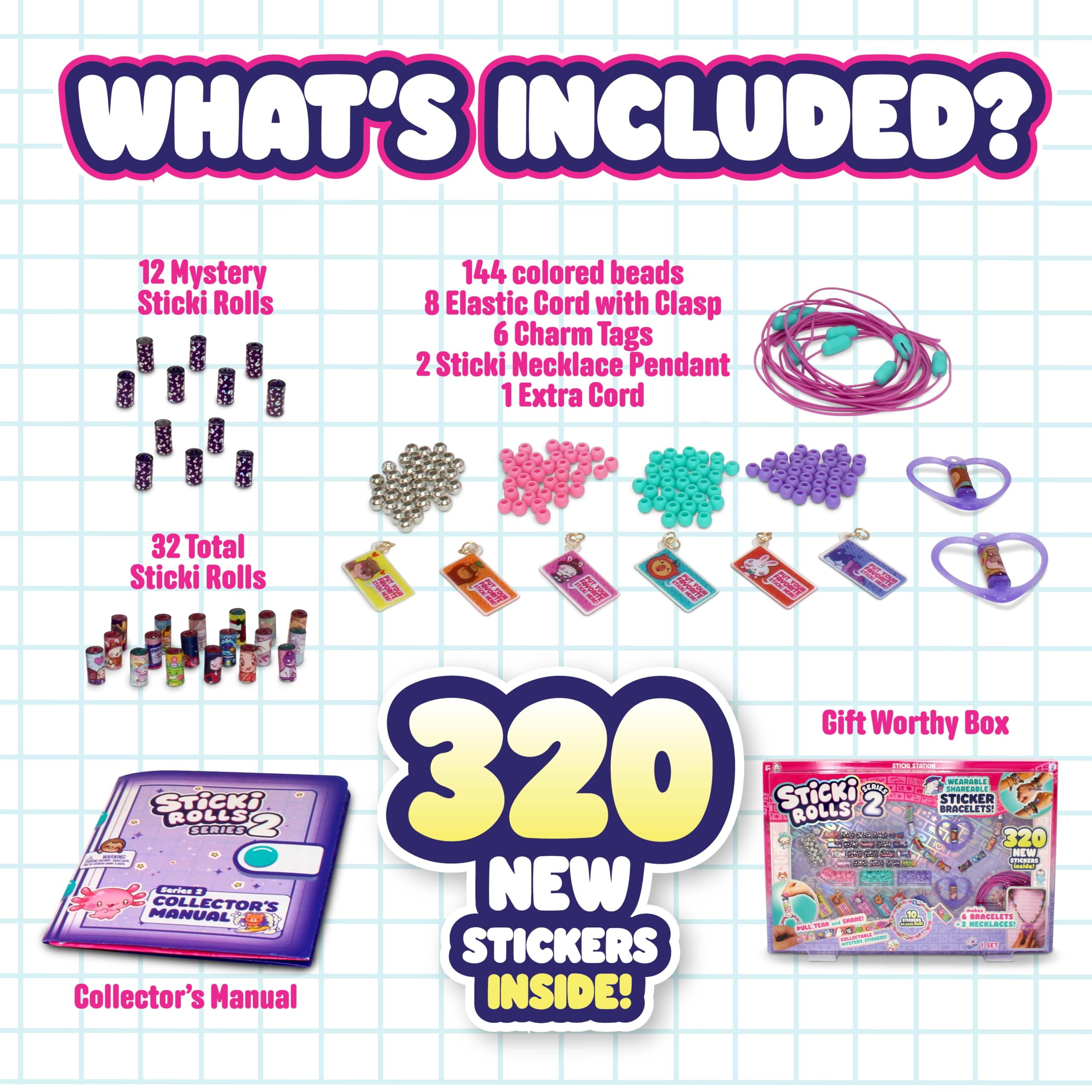 STICKI ROLLS holographic stickers restickable and residue-free