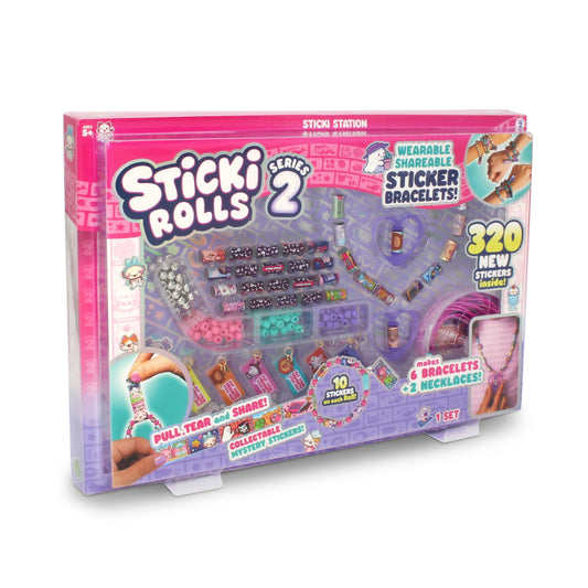 STICKI ROLLS Sticki Station S2 unboxing with 320 holographic stickers for DIY jewelry