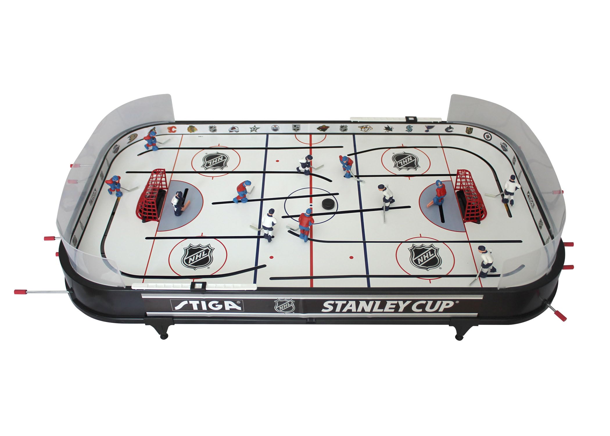 Stiga Stanley Cup 3T puck ejectors and plexi shields in action
