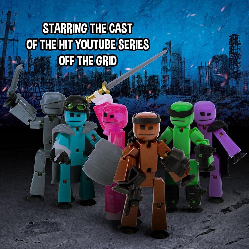 StikBot Off the Grid Pixel figure ideal for frame-by-frame animation.