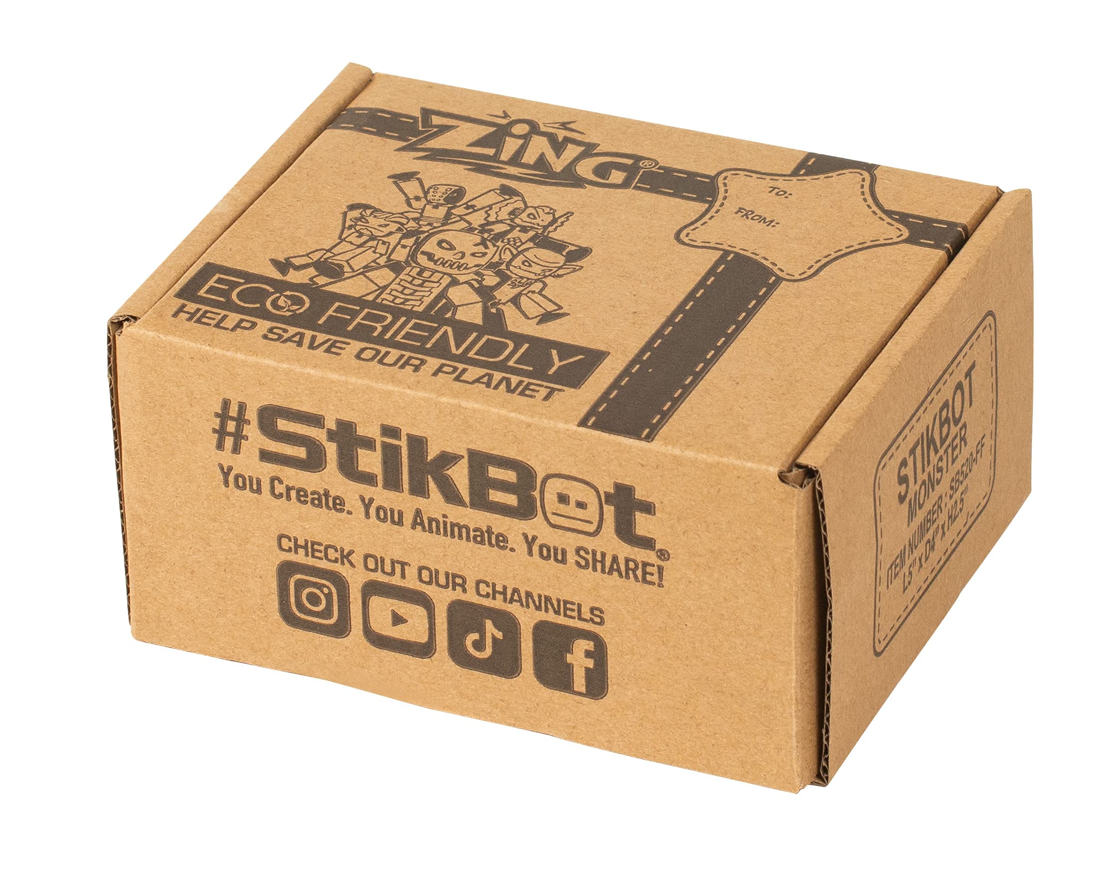 StikBot Zing Monsters Kyron pose figure supports creative filming and scene transitions