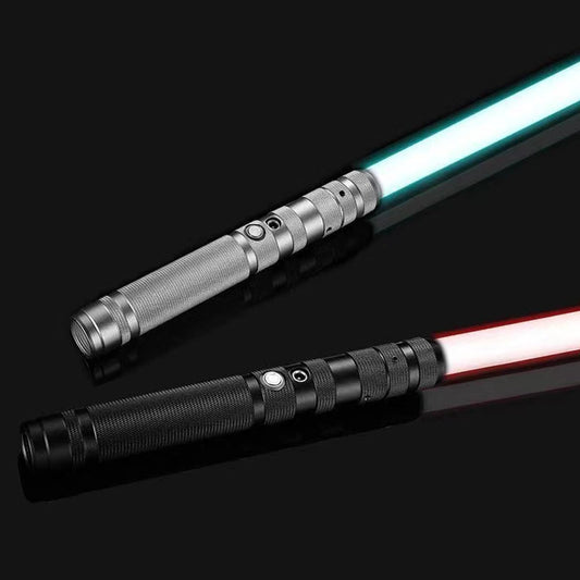 StimuVariety 2-pack light saber front view, durable metal hilt for intense dueling