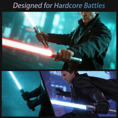 StimuVariety light saber RGB color effects create dramatic duel visuals.