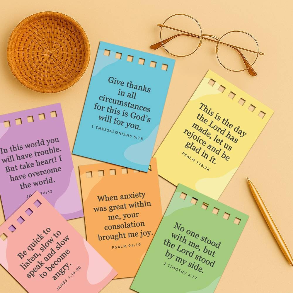Stitchers Read Me When Flipbook on desk provides gentle daily inspiration