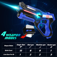 Stlloys laser tag pistol weapon in action
