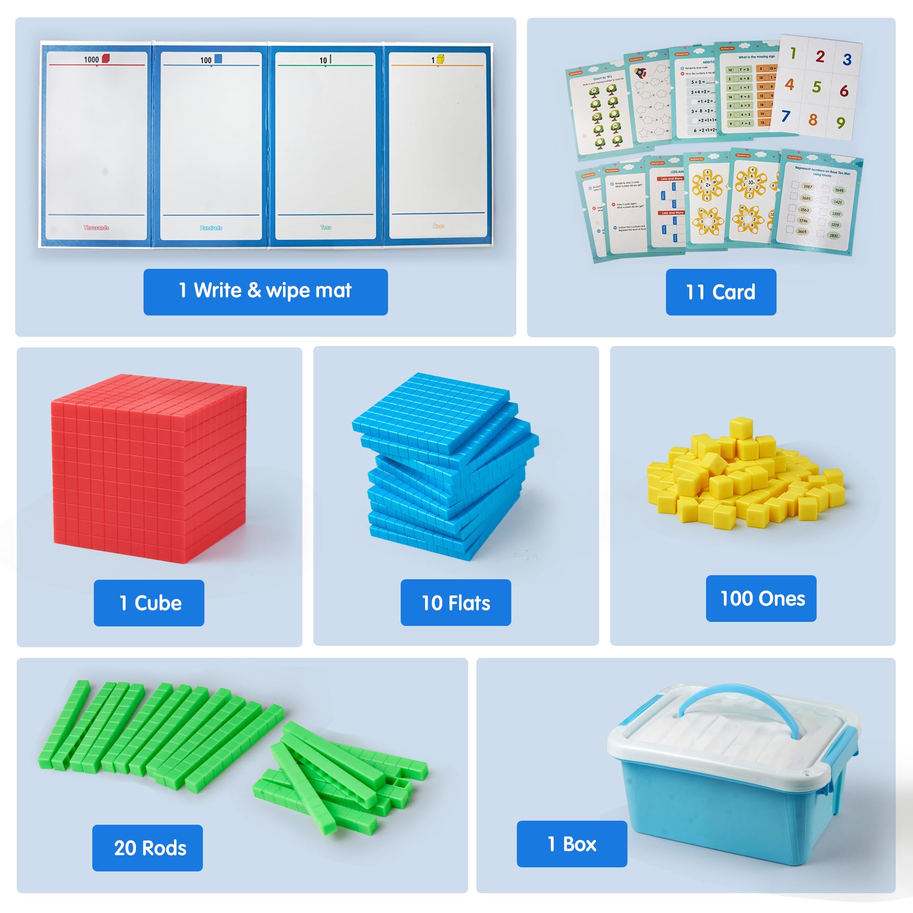 Stochastic Box colorful manipulatives kit for engaging lessons.