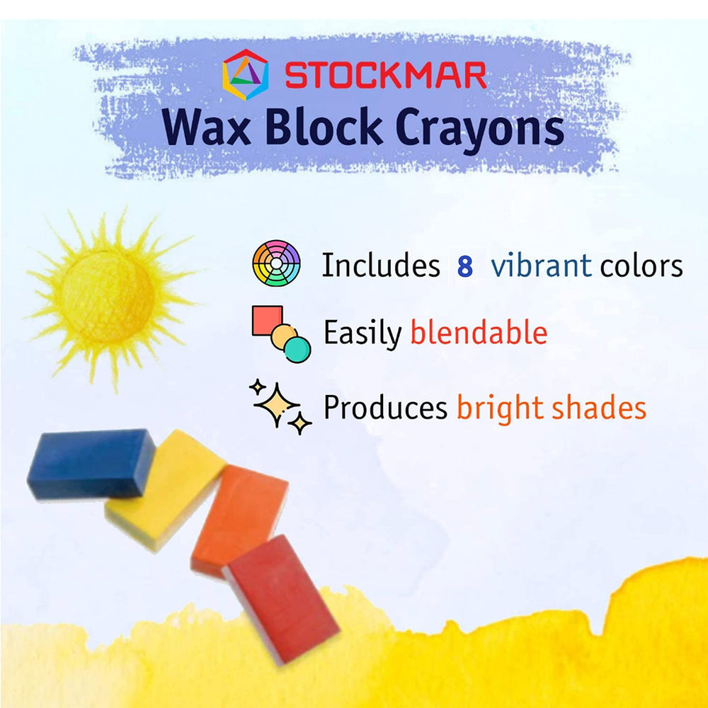 Stockmar carmine red swatch shows bold pigment for expressive drawing