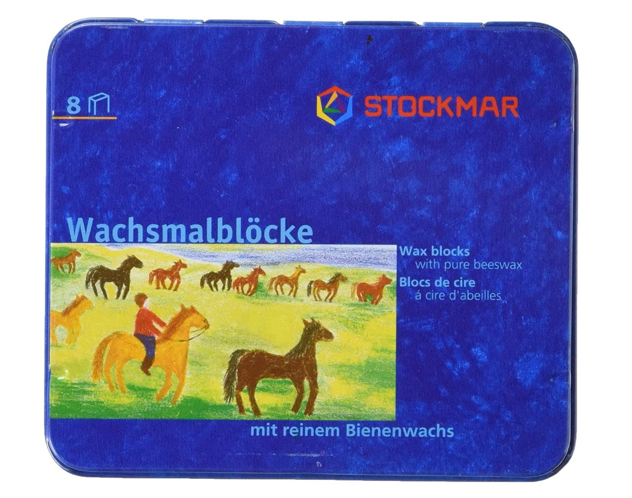 Stockmar orange swatch adds sunny accents with smooth coverage