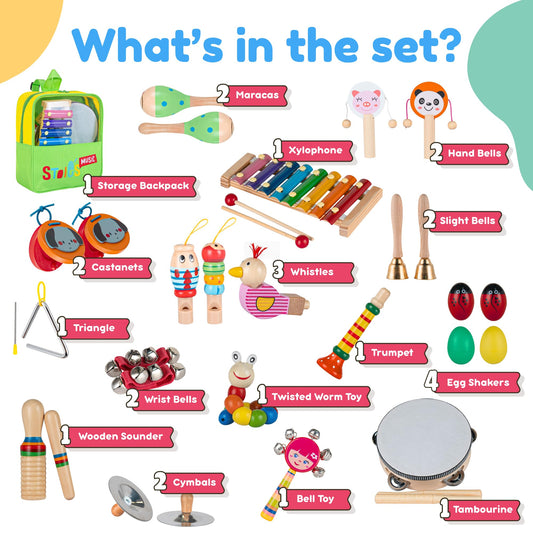 Stoie's toddler hand drums featured for engaging percussion sessions.